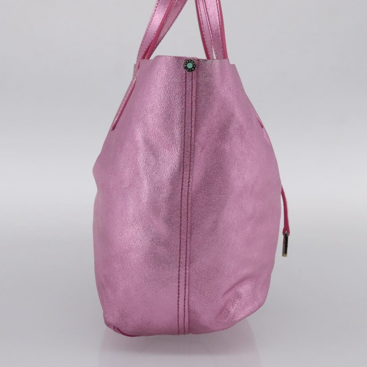 Tiffany & Co. Vintage Leather, Pink, Stainless Steel, Shoulder Bag