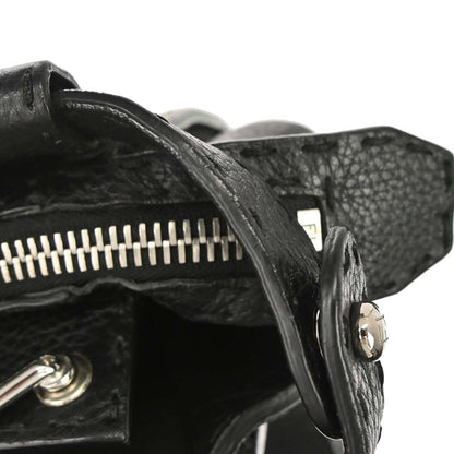 Fendi Selleria Peekaboo Fit Leather, Black, Leather, Handbag