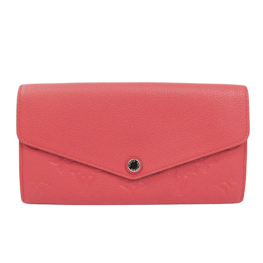 Louis Vuitton Portefeuille Sarah, Red, Leather, wallet