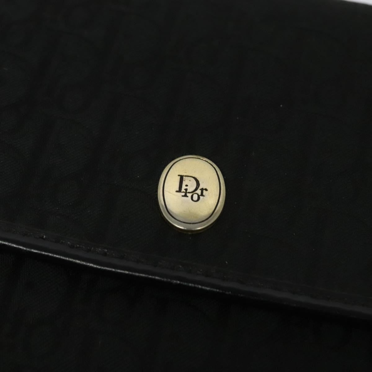Christian Dior Vintage Trotter Flap Canvas, Black, Canvas, Shoulder Bag