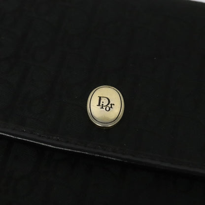 Christian Dior Vintage Trotter Flap Canvas, Black, Canvas, Shoulder Bag