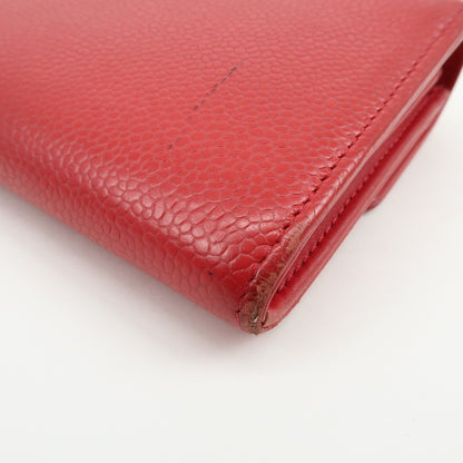 Chanel Timeless CC Flap Caviar, Red, Calfskin, Wallet
