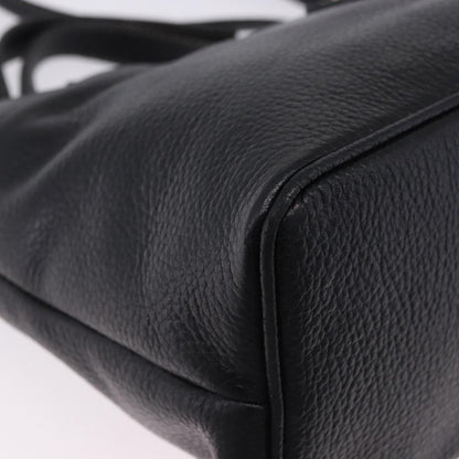 Bally Vintage Leather, Black, Leather, Tote Bag