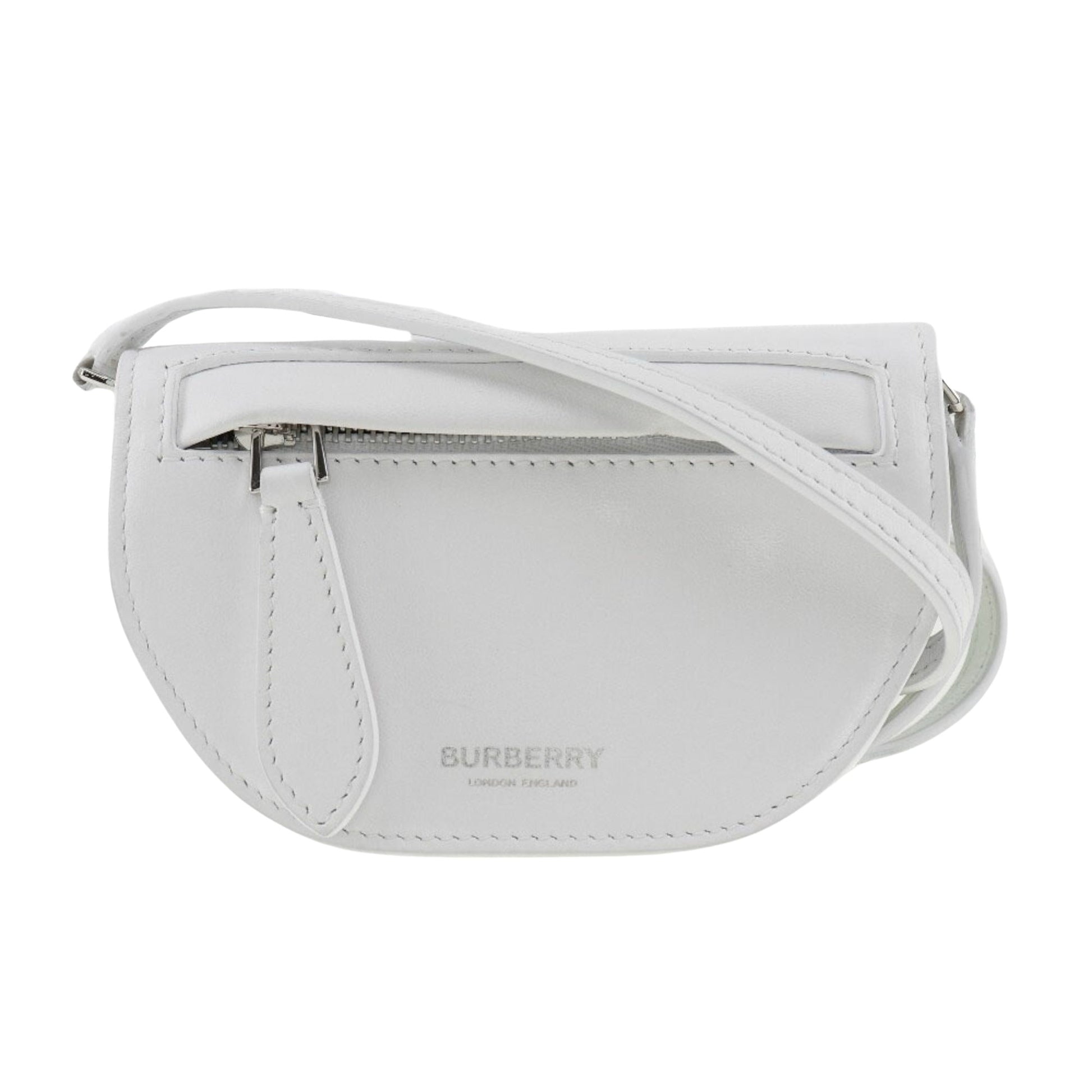 Burberry Olympia, White, Leather, shoulder