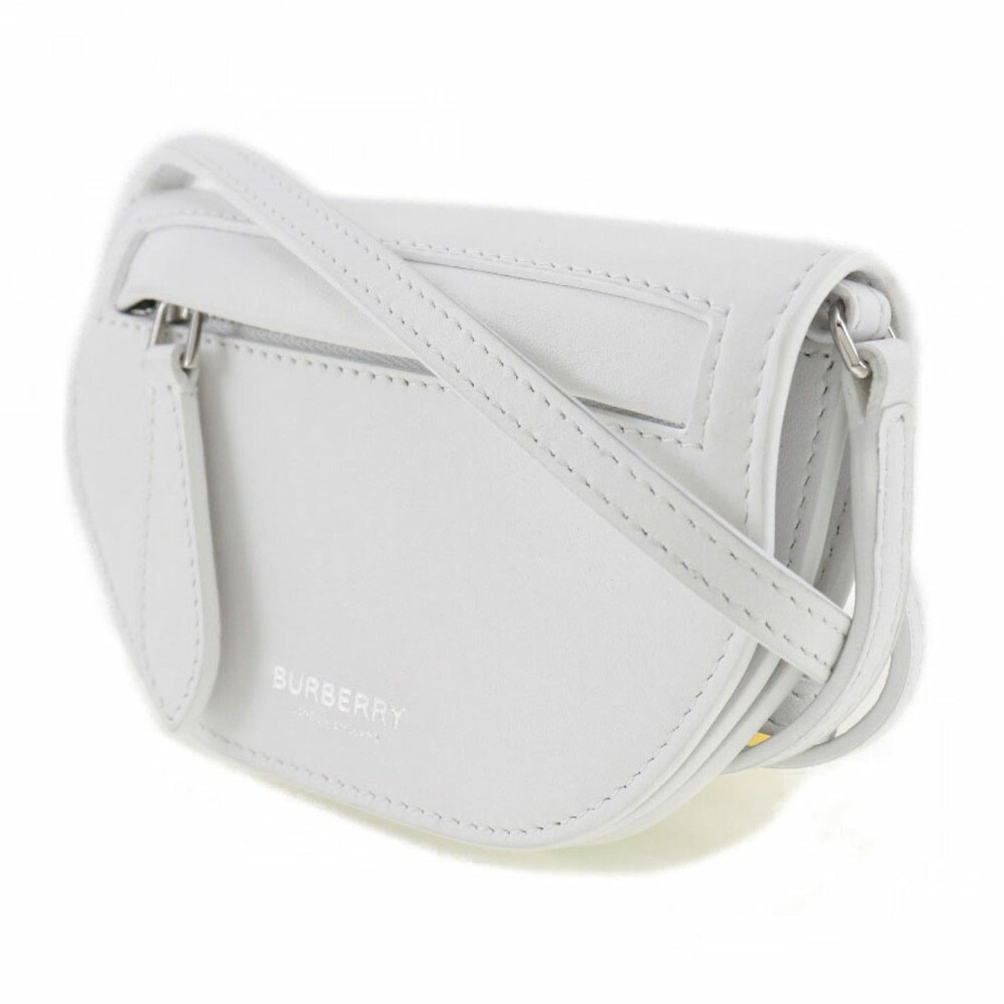 Burberry Olympia, White, Leather, shoulder