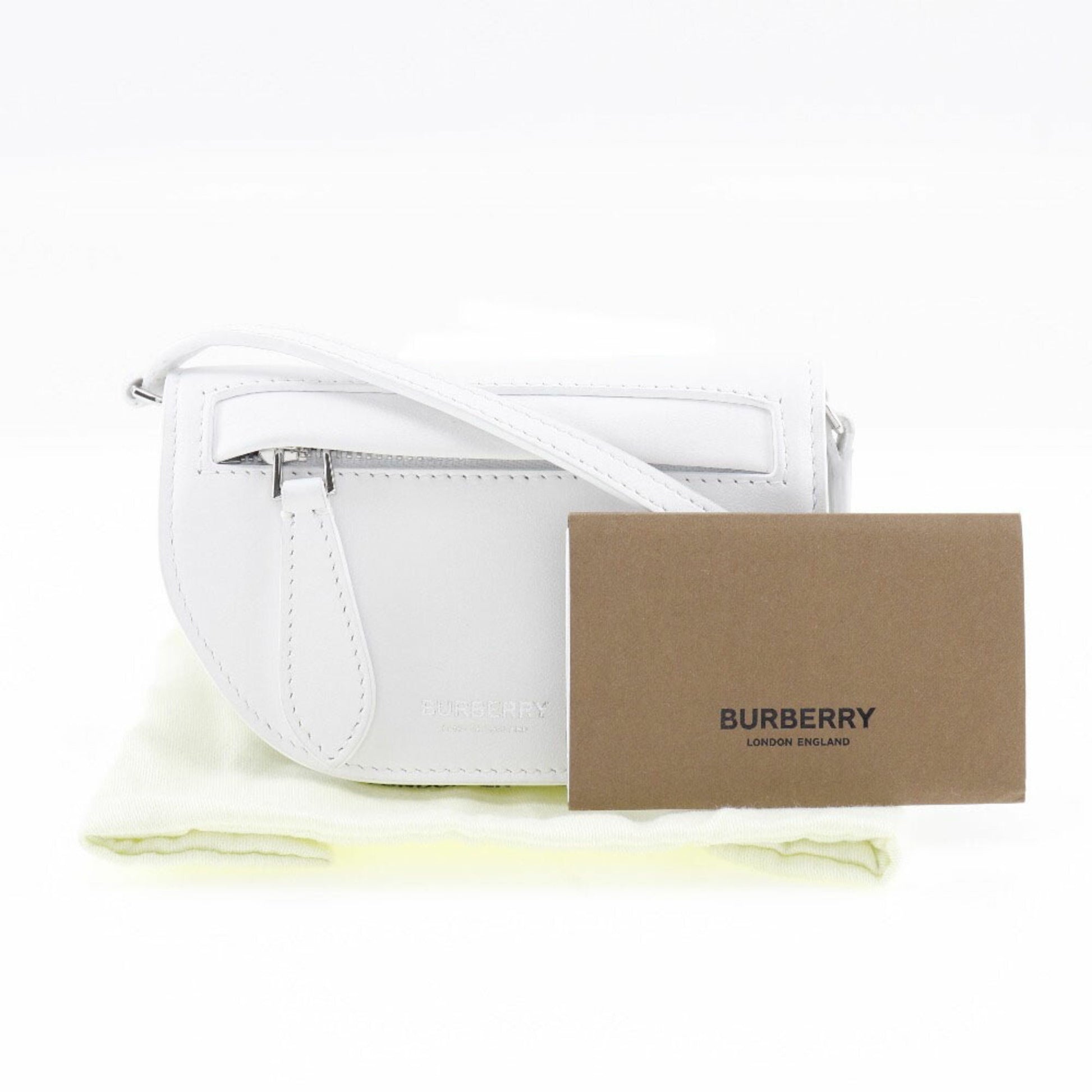 Burberry Olympia, White, Leather, shoulder