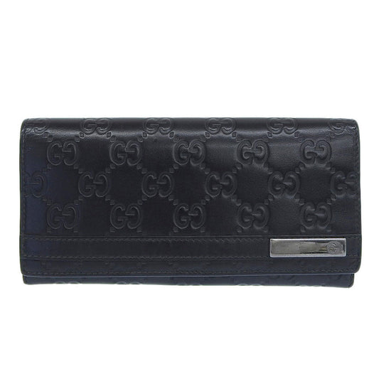 Gucci Guccissima, Black, Leather, wallet