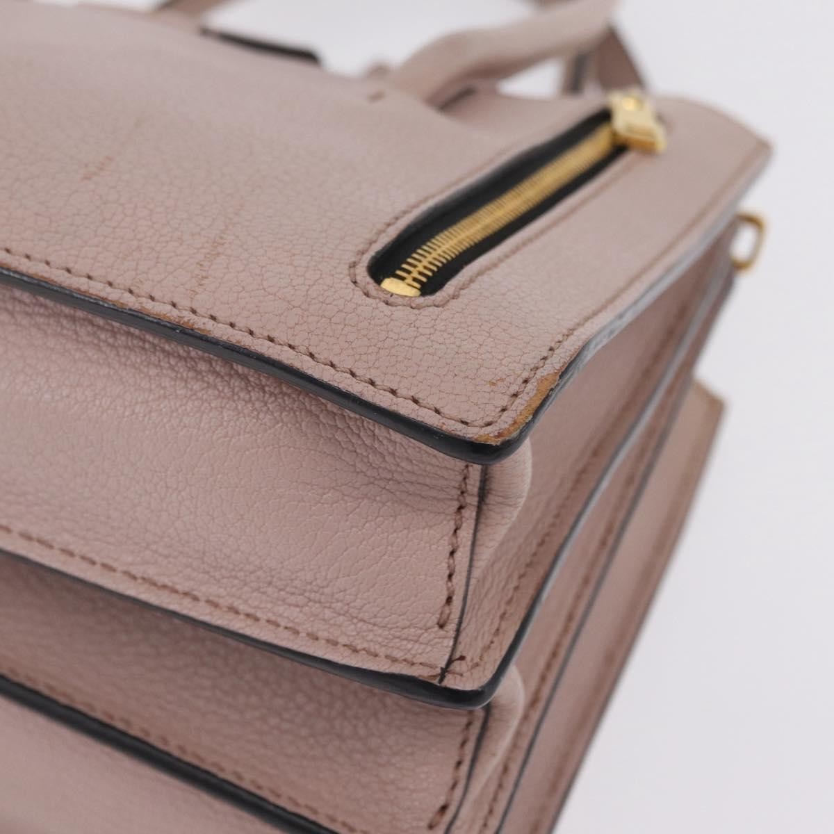 Miu Miu Madras Convertible Compartment Leather, Beige, Leather, Tote Bag