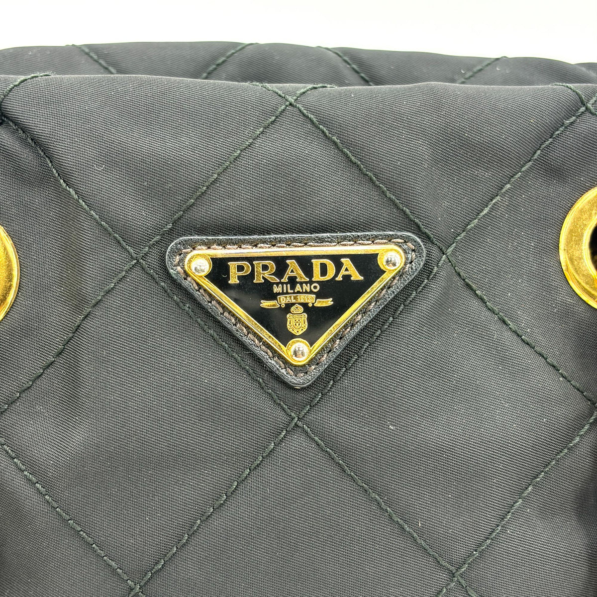 Prada Re-Edition 1995 Chain Quilted Re-Nylon, Black, Nylon, Tote Bag