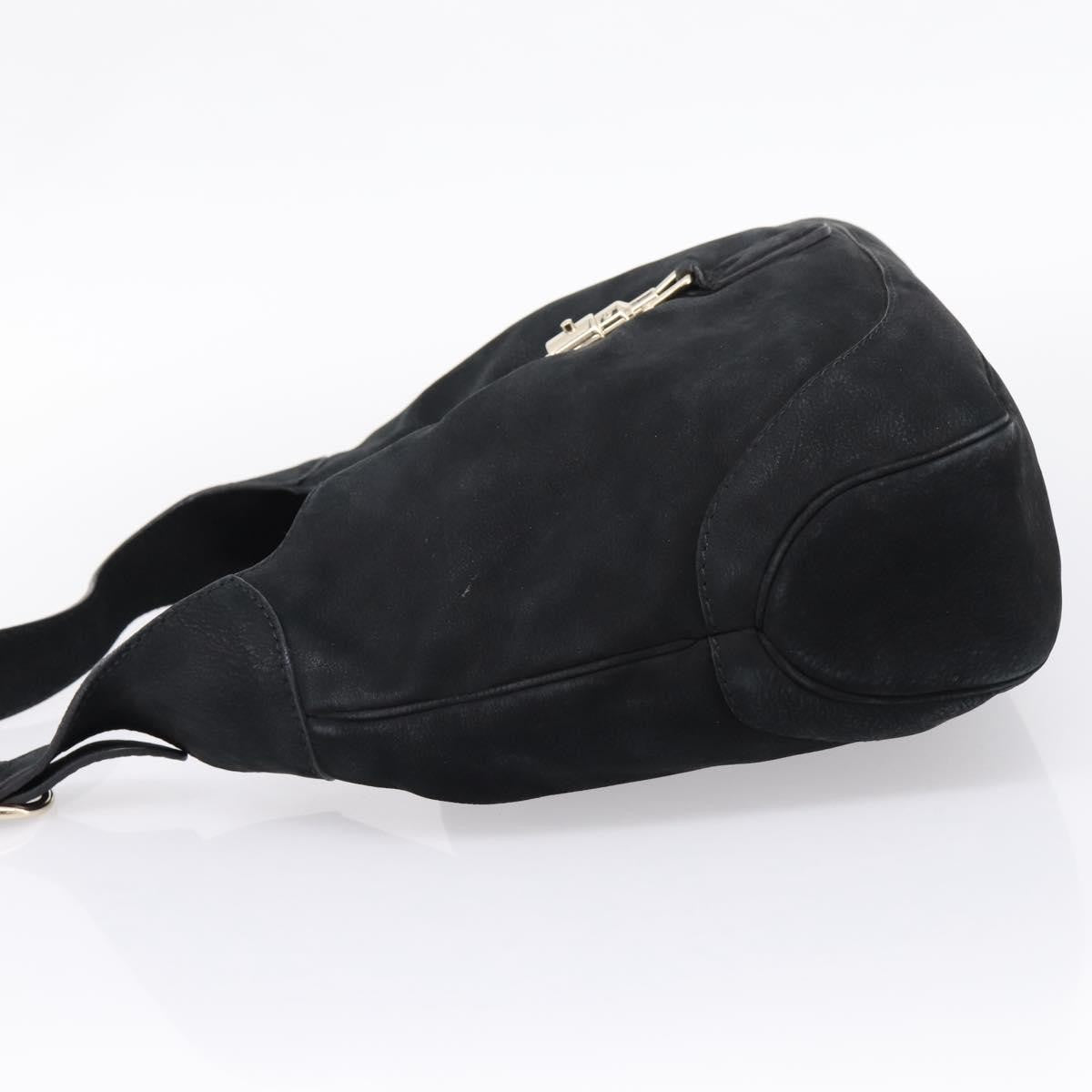 Gucci Jackie O Suede, Black, Leather, Handbag