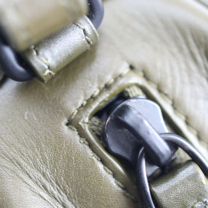 Bottega Veneta, Khaki, Leather, shoulder