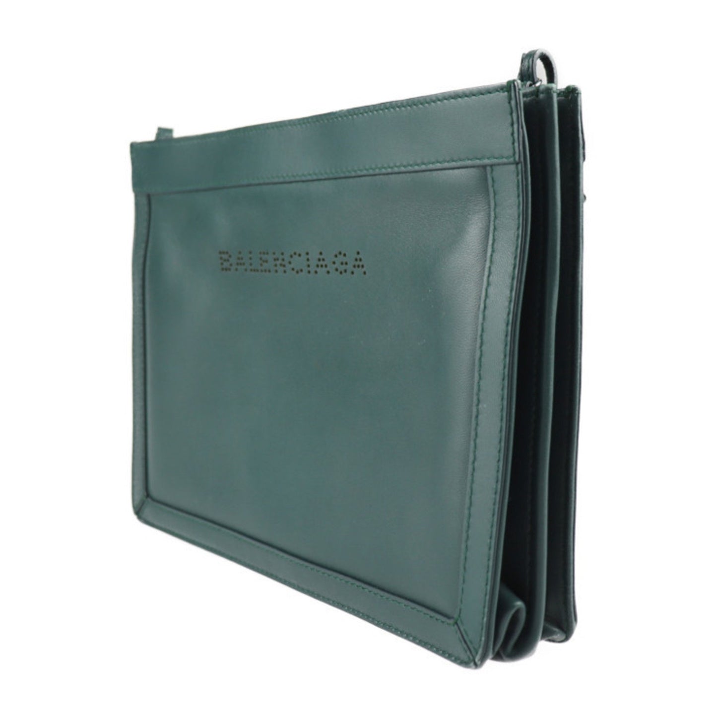 Balenciaga, Green, Leather, shoulder