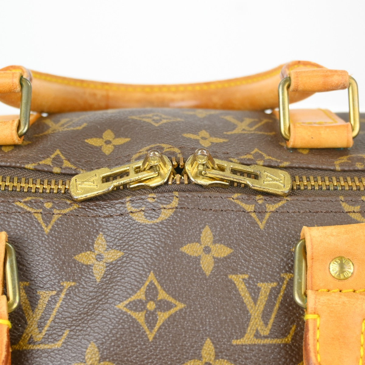 Louis Vuitton Keepall Monogram, Brown, Canvas, Travel Bag
