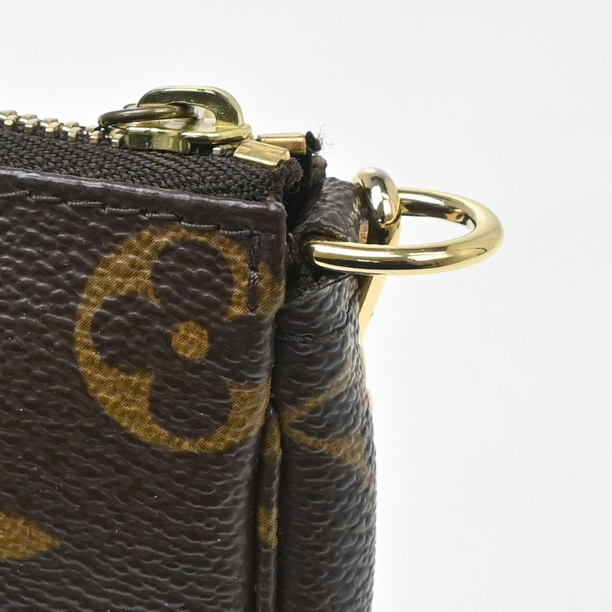 Louis Vuitton Mini pochette accessoires Canvas, Brown, Canvas, Clutch