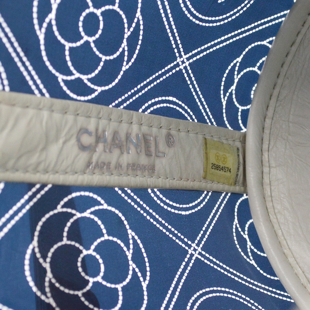 Chanel Camellia Coco Bucket Printed PVC, Black, Leather, Shoulder Bag