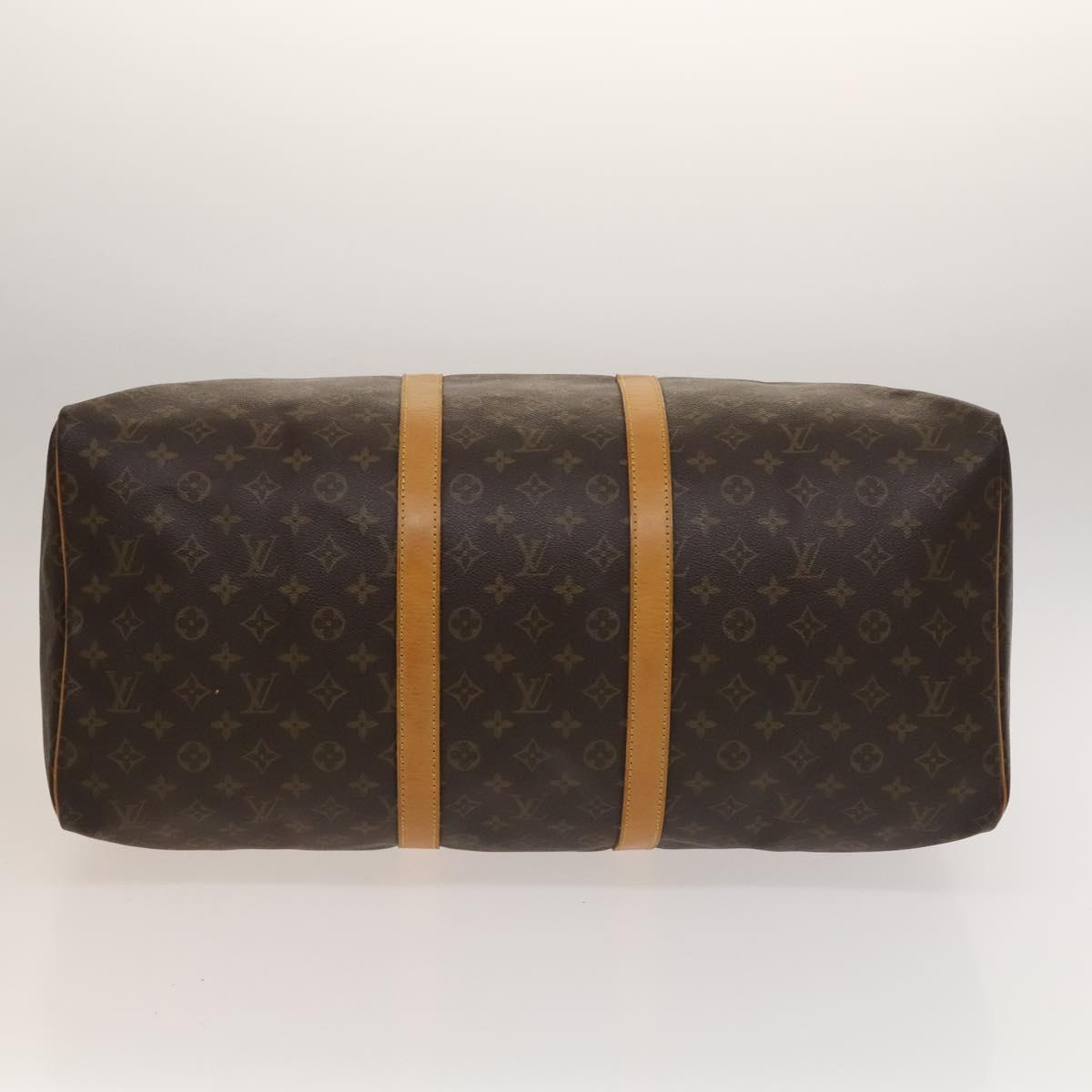 Louis Vuitton Keepall Bag Monogram Canvas, BROWN, CANVAS, Travel bag