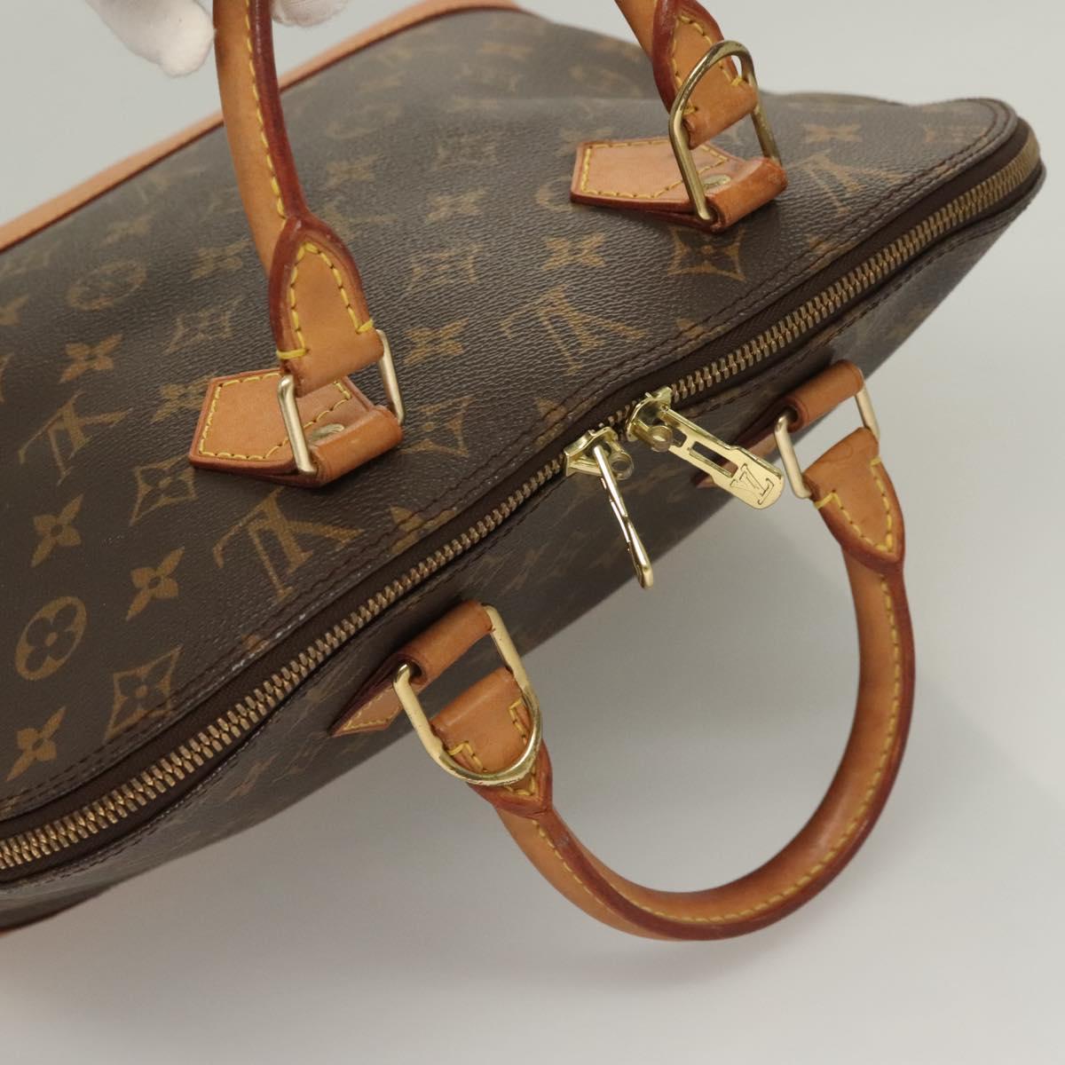 Louis Vuitton Alma Handbag Monogram Canvas, BROWN, CANVAS, Handbag