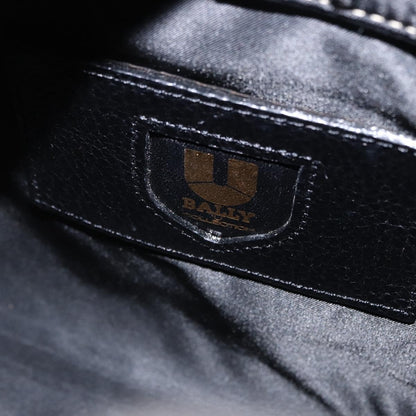 Bally Vintage Leather, Black, Leather, Tote Bag