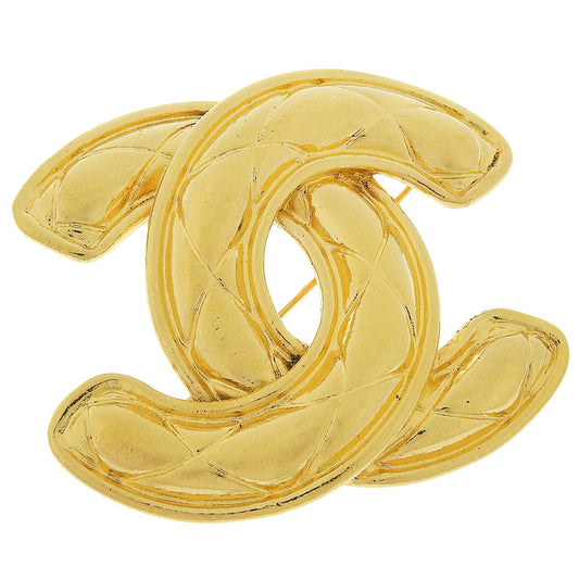 Chanel Broche, Gold, Metal, brooch