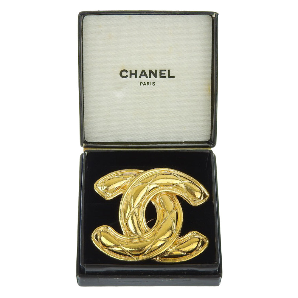 Chanel Broche, Gold, Metal, brooch