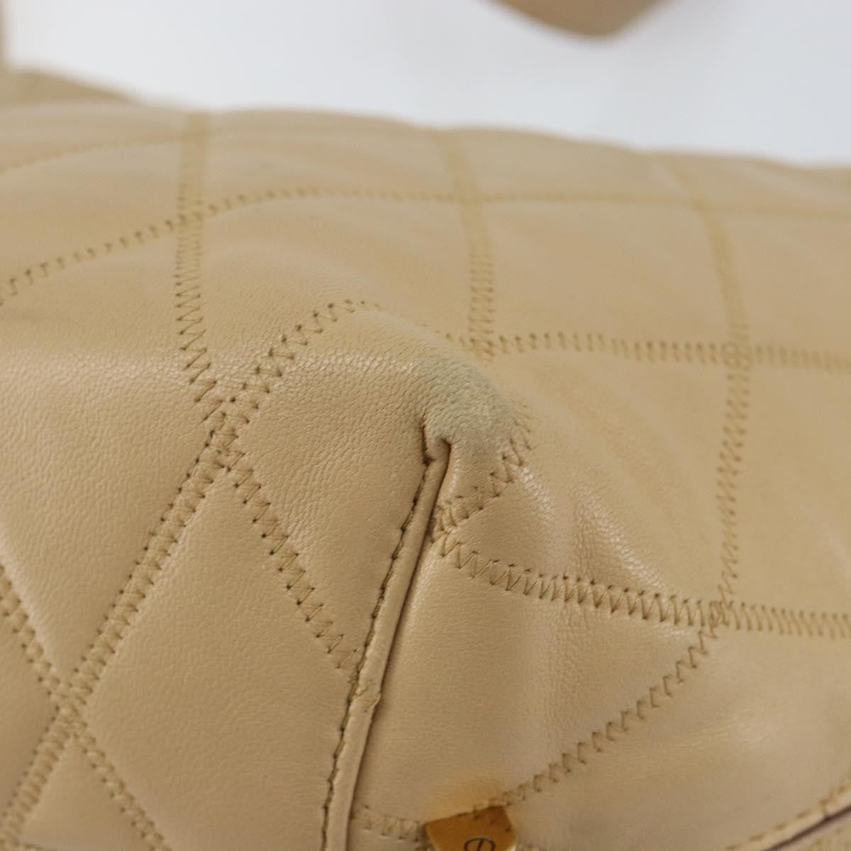 Givenchy GV Bucket Quilted Leather, Beige, Leather, Shoulder Bag