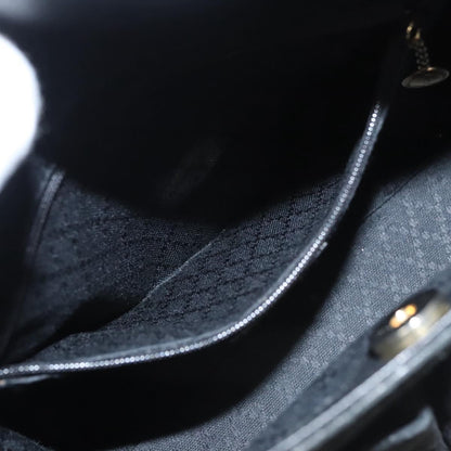 Gucci Bamboo Zip Pouch Suede, BLACK, SUEDE, Handbag