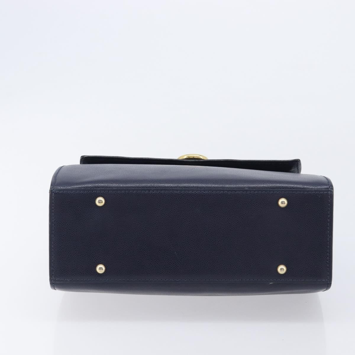 Celine Handbag Leather, Navy, Leather, Handbag