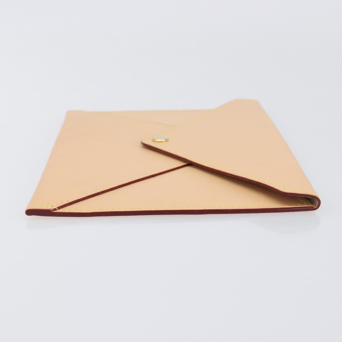 Louis Vuitton Rivets Envelope Clutch Leather, Beige, Leather, Clutch