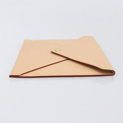Louis Vuitton Rivets Envelope Clutch Leather, Beige, Leather, Clutch