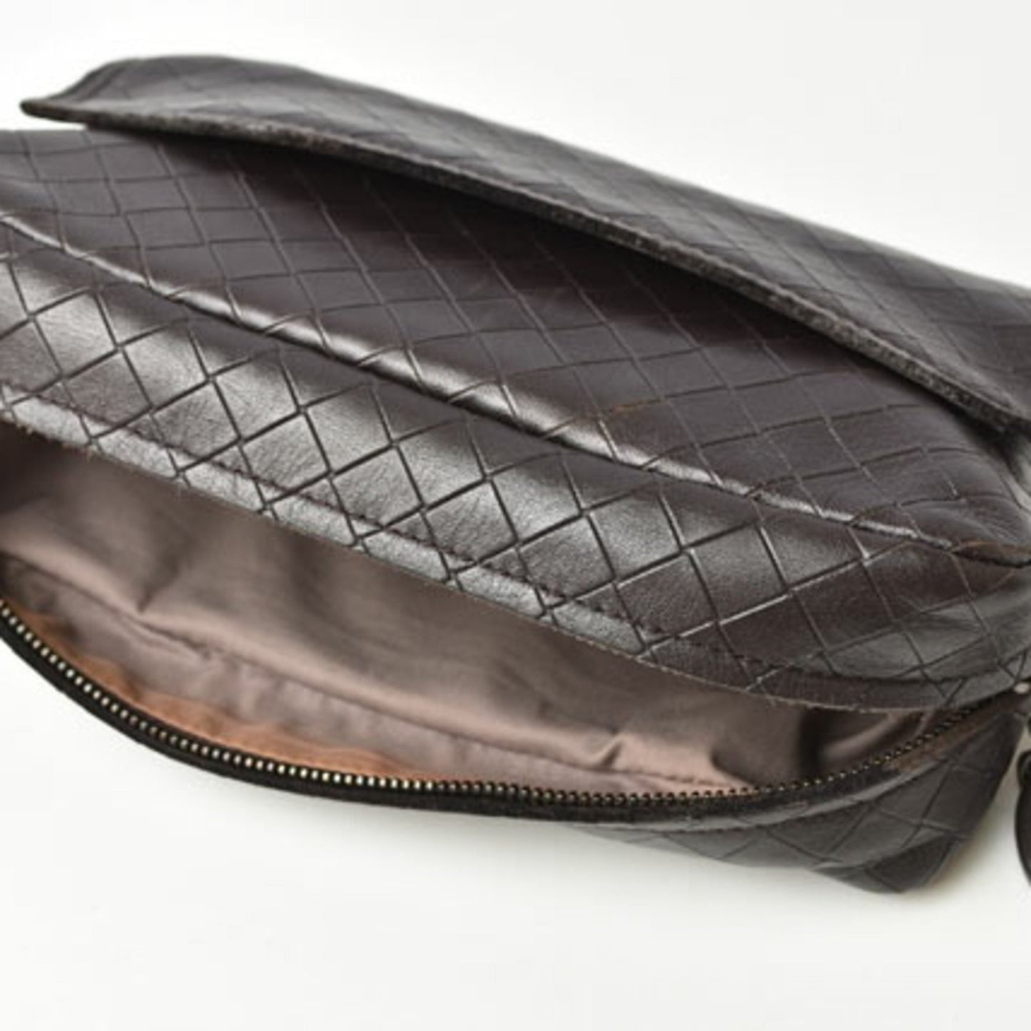 Bottega Veneta Olimpia, Brown, Leather, shoulder