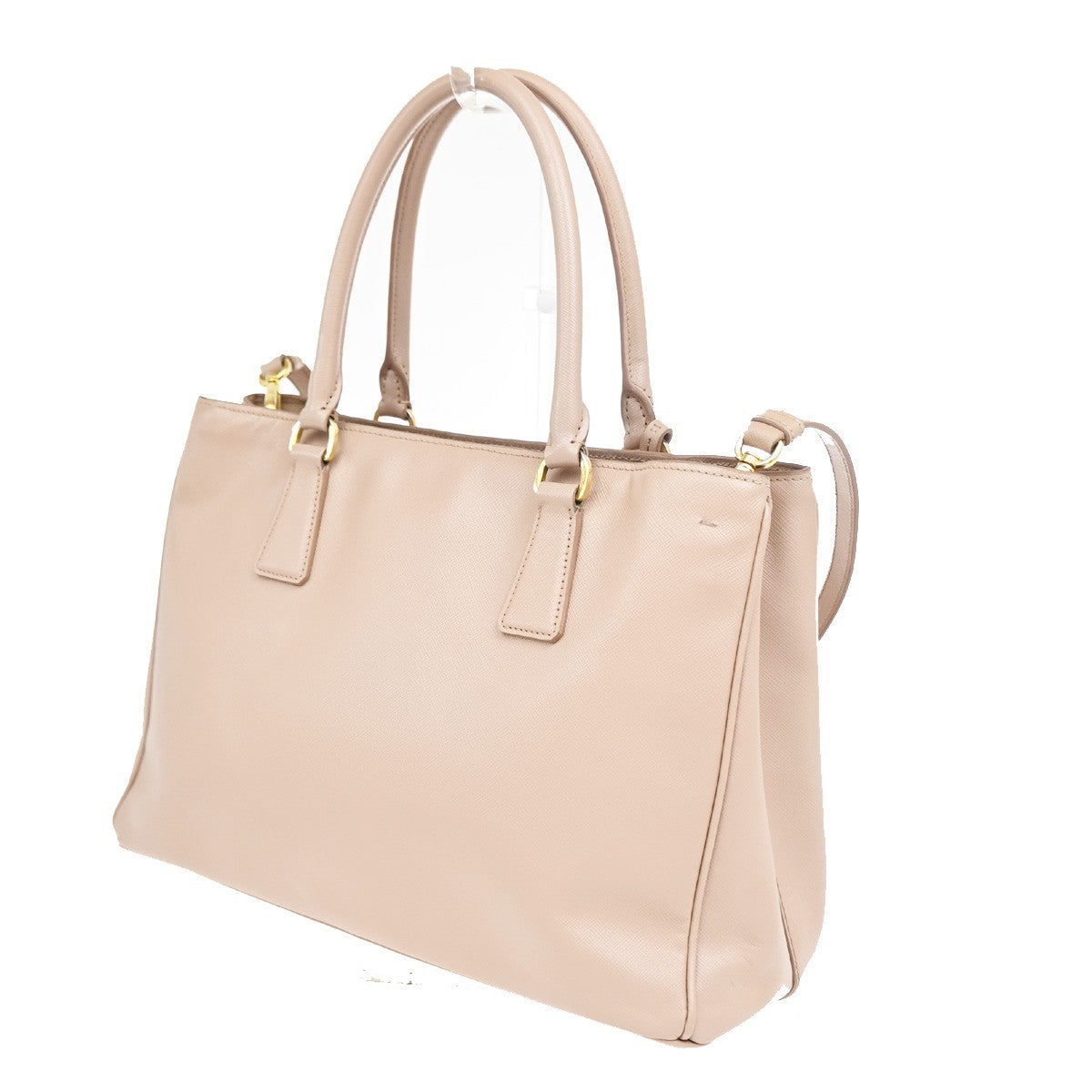 Prada Gardener's Saffiano Leather, Pink, Leather, Tote Bag