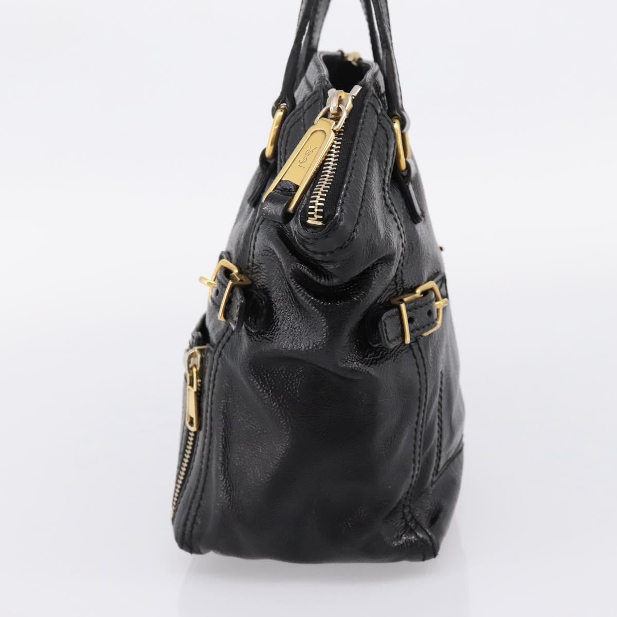 Saint Laurent Downtown Patent, Black, Patent Leather, Tote Bag