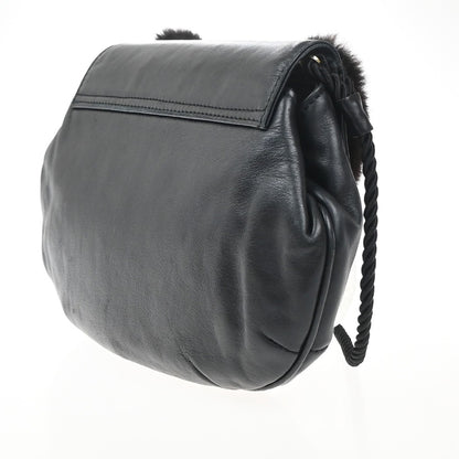Fendi Vintage shoulderbag Leather, Black, Leather, Shoulder Bag