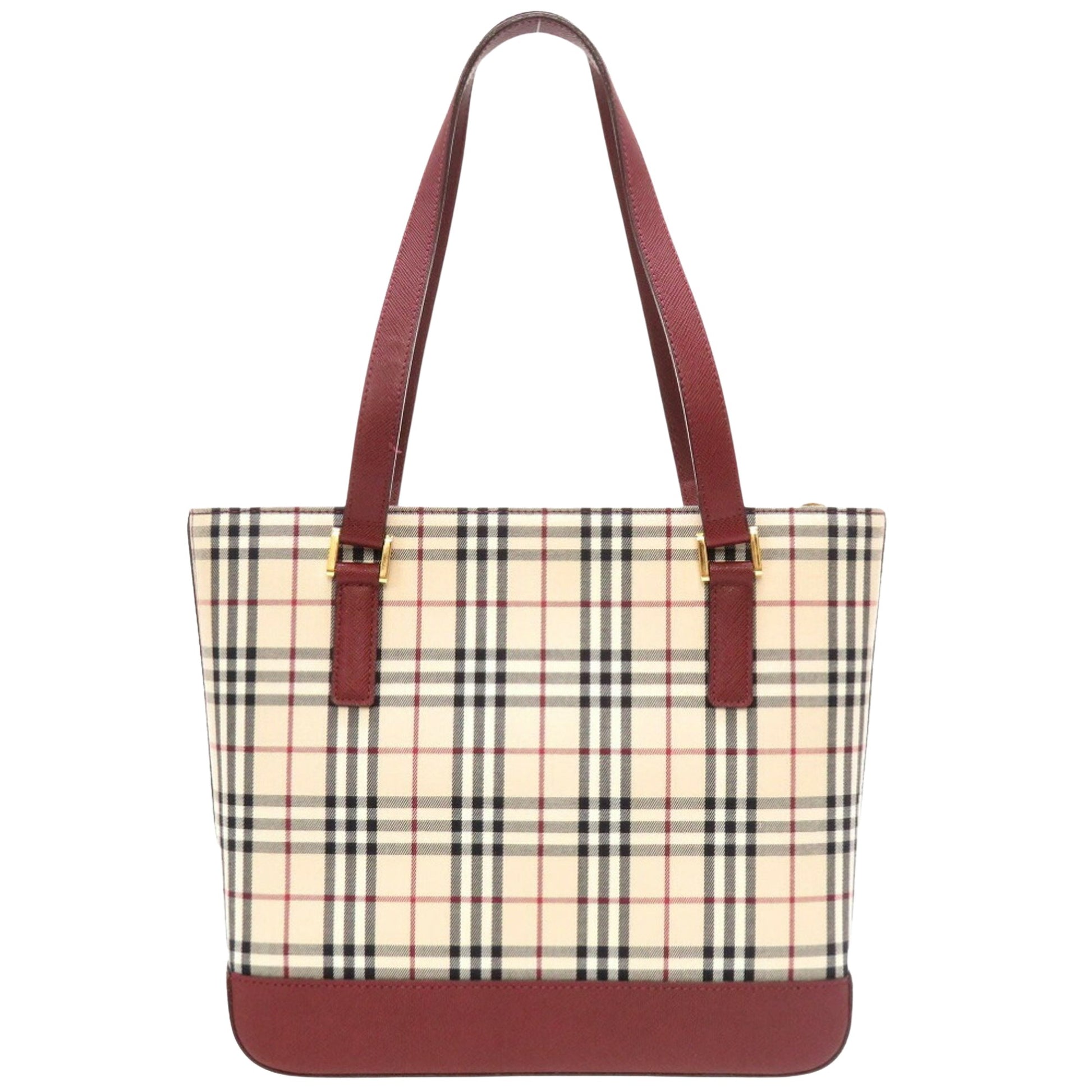 Burberry, Beige, Canvas, handbag