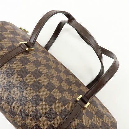 Louis Vuitton Papillon Damier Ebene, Brown, Canvas, Handbag