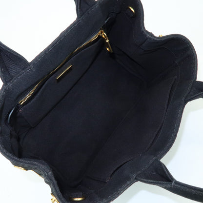 Prada Canapa Canvas, Black, Canvas, Tote Bag