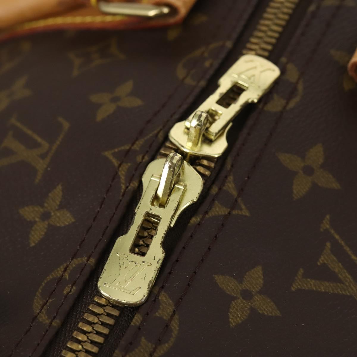 Louis Vuitton Keepall Bandouliere Bag Monogram Canvas, BROWN, CANVAS, Travel bag
