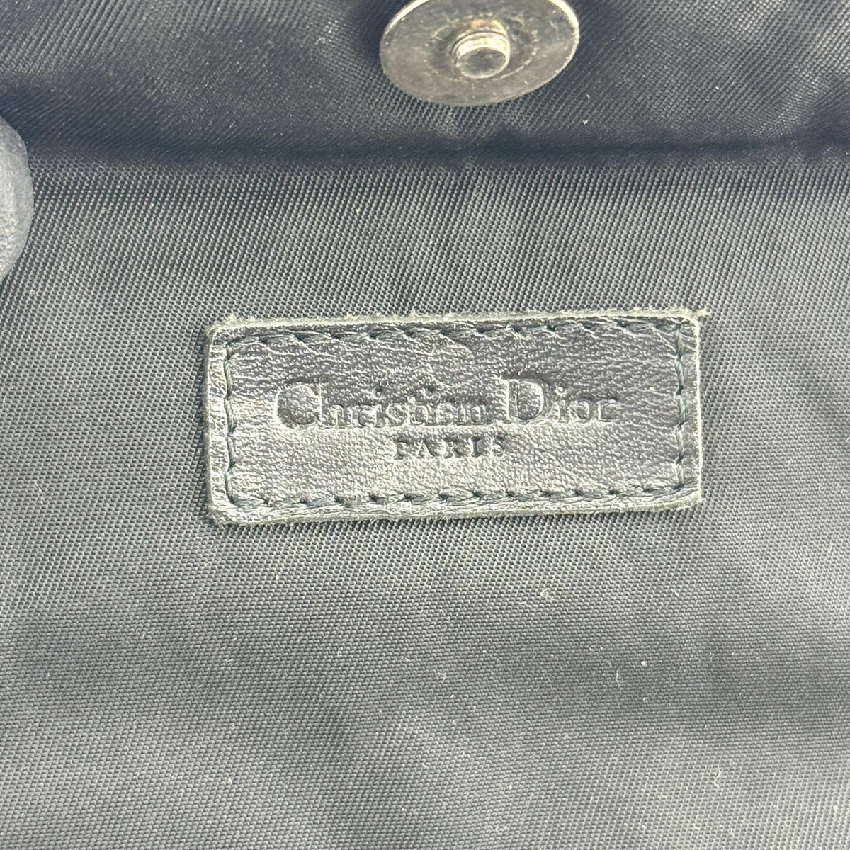 Christian Dior Trotter Canvas, Black, Canvas, Handbag
