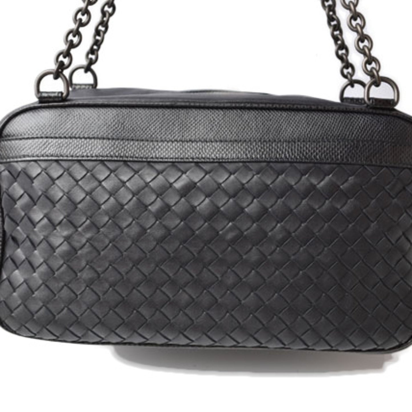 Bottega Veneta Intrecciato, Black, Leather, shoulder