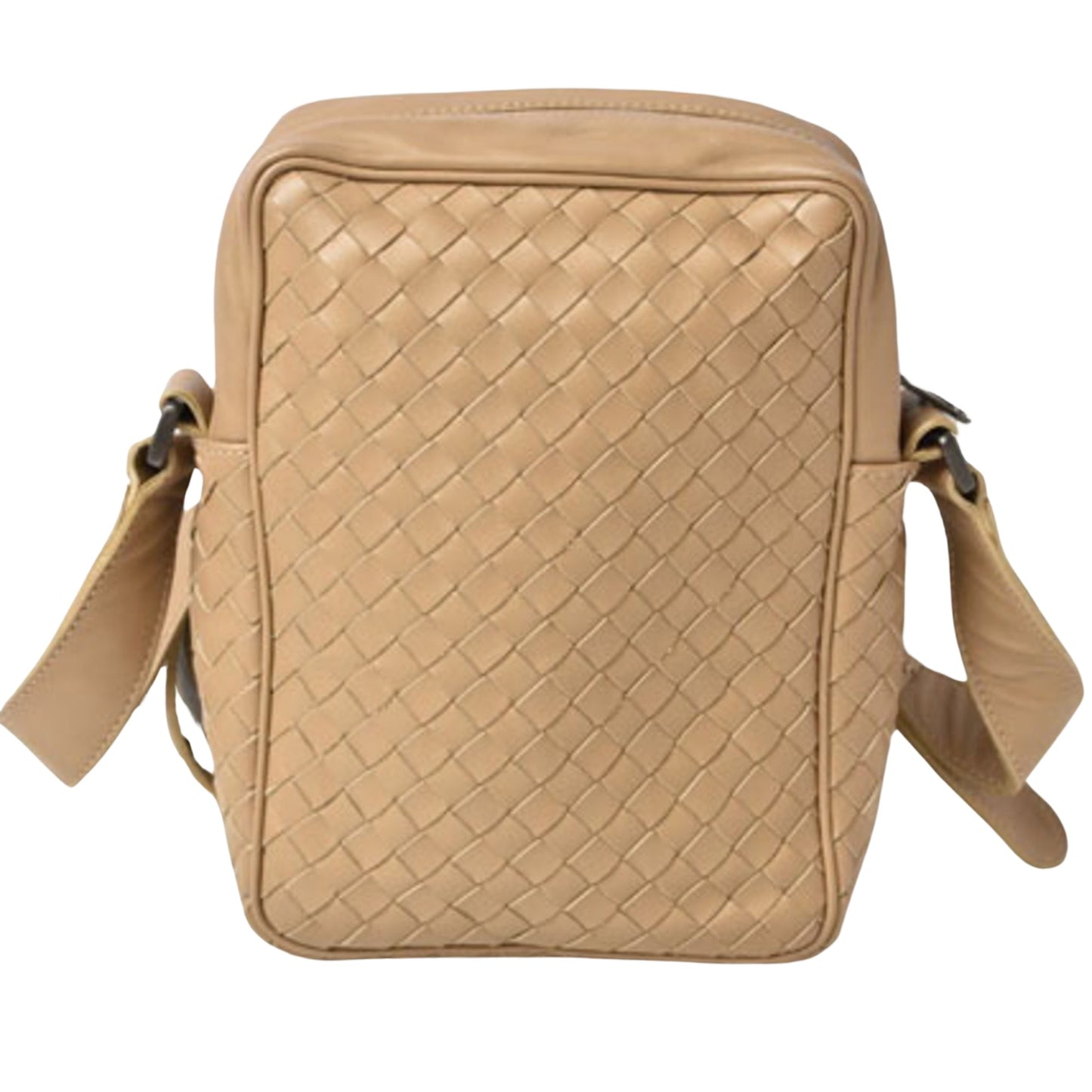 Bottega Veneta Intrecciato, Camel, Leather, shoulder