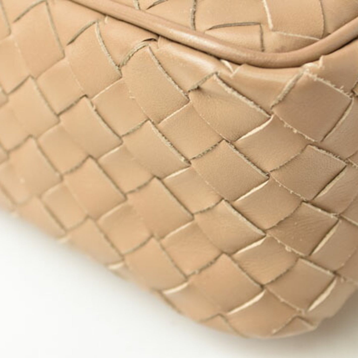 Bottega Veneta Intrecciato, Camel, Leather, shoulder