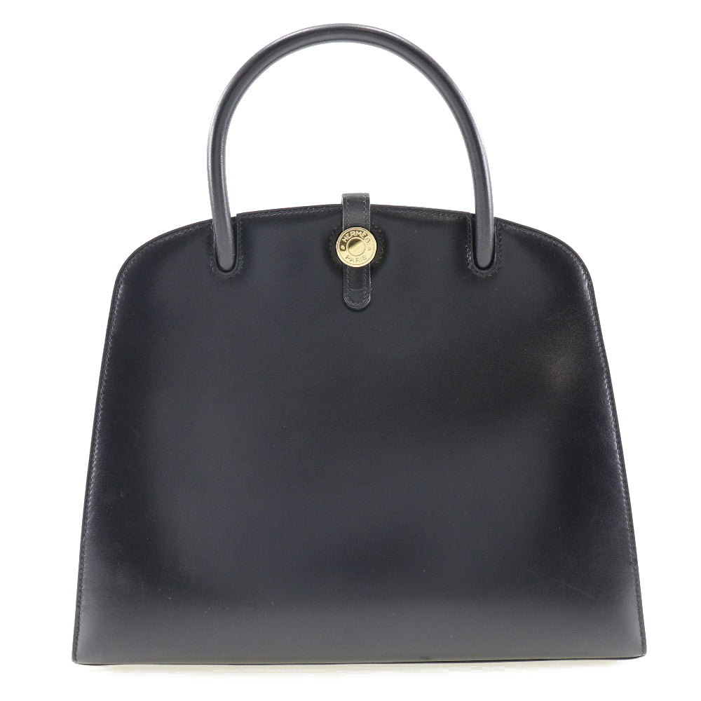 Hermès Dalvy, Black, Leather, handbag