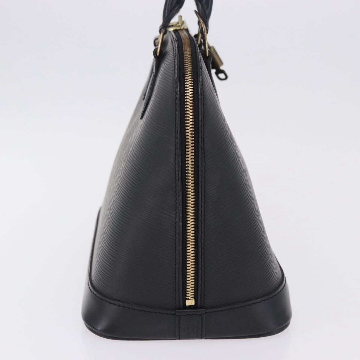Louis Vuitton Alma Epi Leather, Black, Leather, Handbag