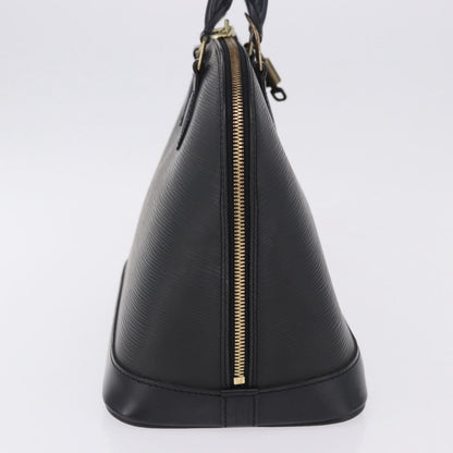 Louis Vuitton Alma Epi Leather, Black, Leather, Handbag