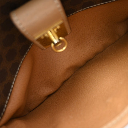 Celine Macadam Leather, Brown, PVC, Shoulder Bag