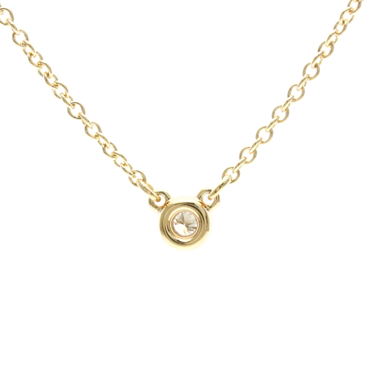 Tiffany & Co. Elsa Peretti Diamonds By The Yard 18K Pink Gold with Diamond, Gold, Pink Gold, Necklace