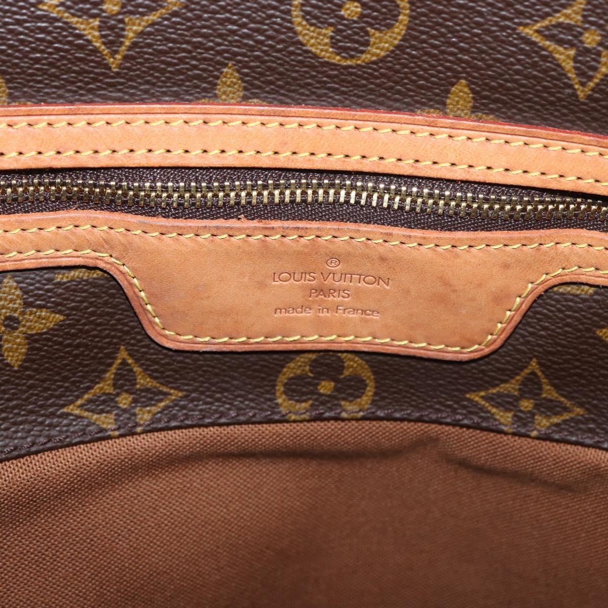 Louis Vuitton Shopping Sac Monogram Canvas, Brown, Canvas, Handbag