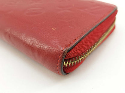 Louis Vuitton Zippy Monogram Empreinte Leather, Red, Leather, Wallet