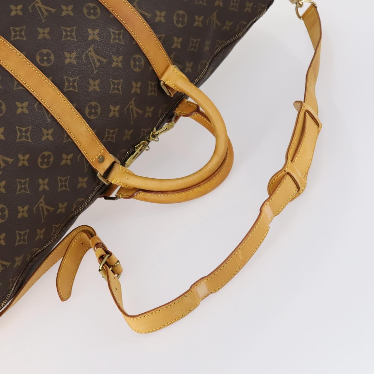Louis Vuitton Keepall Bag Monogram Canvas, BROWN, CANVAS, Travel bag