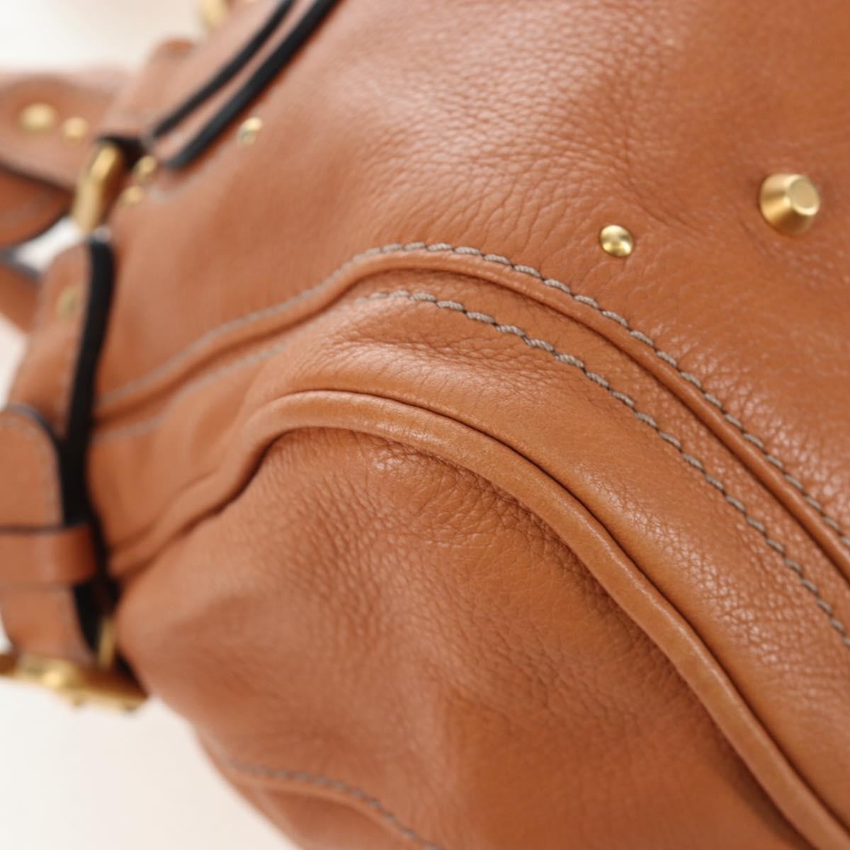 Chloe Paddington Leather, Brown, Leather, Tote Bag